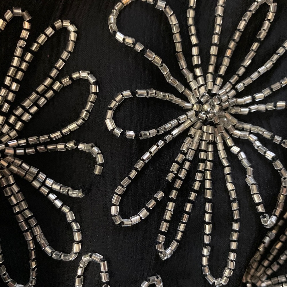 Sold Papelle Boutique Evening Silk Beaded Top - Picture 8 of 8